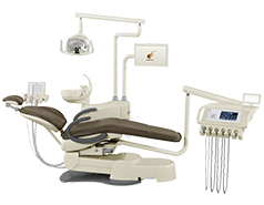 HY-E60 Dental Unit, Deluxe Version (sillón dental integrado, unidades de operación múltiples, luz LED)